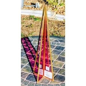 CRACKED Pink Glass Holiday Lane Sugar Plum Tabletop Glass Tree Christmas Decor